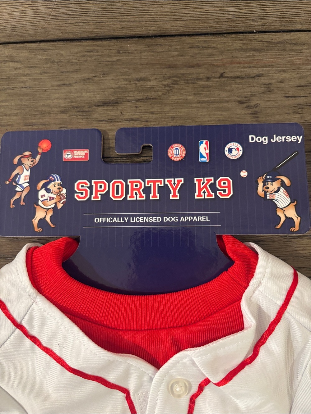 NWT [Sporty K9] Boston Red Sox MLB Baseball Dog Jersey White/Red S M L - Picture 8 of 11